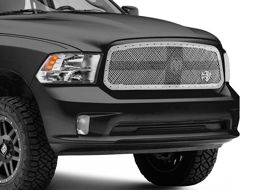 Chrome RC1 Classic Upper Replacement Grille 13-19 Ram 1500 - Click Image to Close